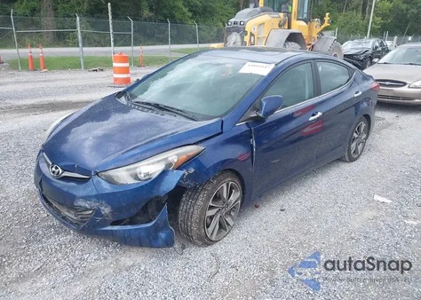 2015 Hyundai Elantra Limited from USA, damaged, VIN 5NPDH4AE8FH547556